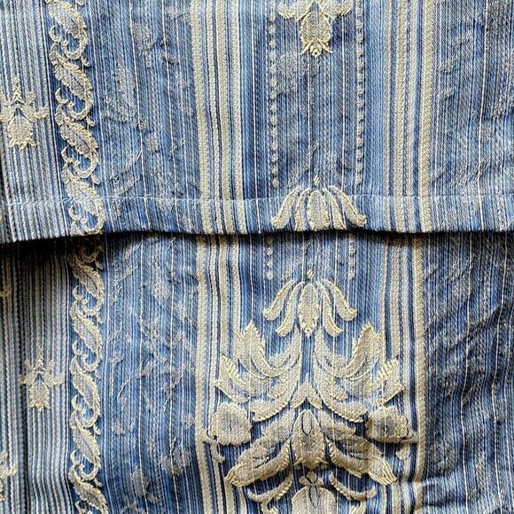 Blue Tapestry Pillow Sham Standard Size 20x30 Woven Jacquard Pillowcase - Picture 6 of 12